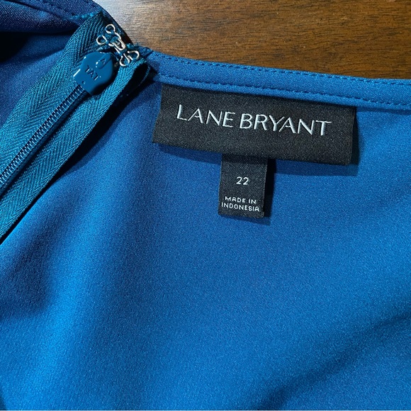 Lane Bryant Sleeveless High Low Teal Blue Dress Plus Size 22 - Picture 12 of 12